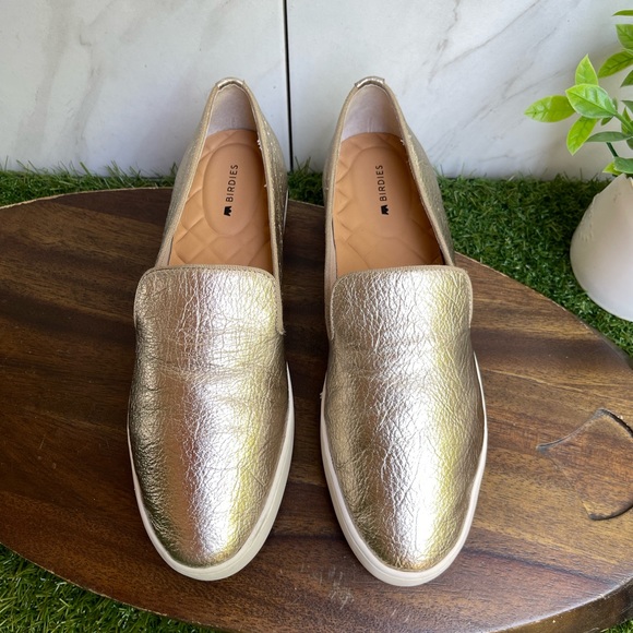 BIRDIES golden Swift Leather loafers Size 9.5 gently used - Picture 5 of 11